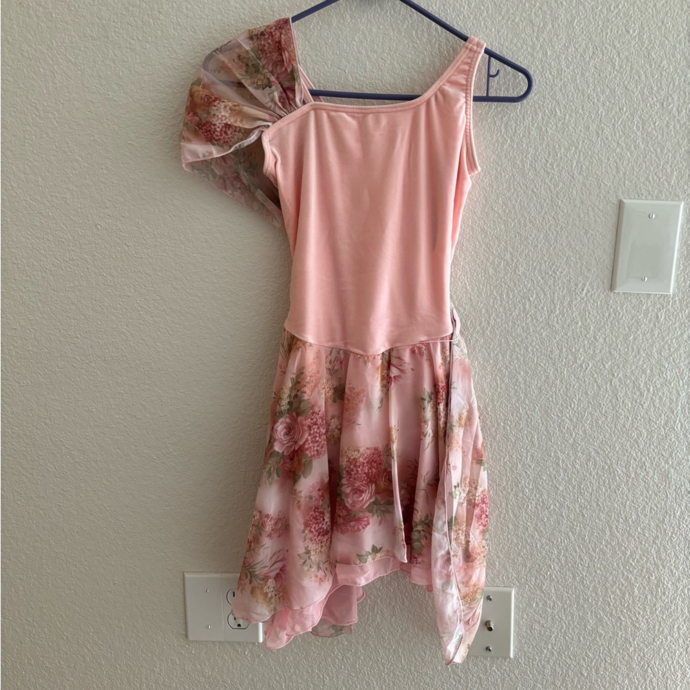 Floral Print Skirted Loetard